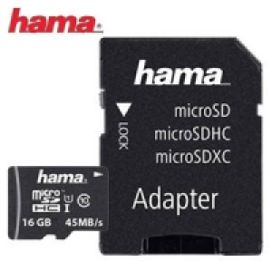 Highspeed-microSDHC-Karte 16 GB mit Adapter 7.99 €