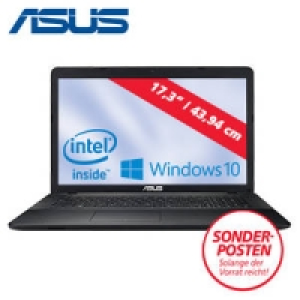 Notebook F751SA mit Intel Celeron N3060 Dual-Core-Prozessor (2 x bis z