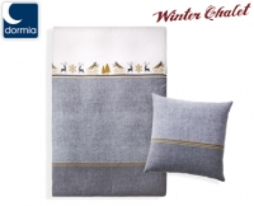 Aldi Süd  dormia Bettwäsche Winterjersey Winter Chalet