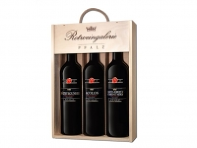 Lidl  Rotweingalerie Pfalz Holzkiste 3x0,75-l