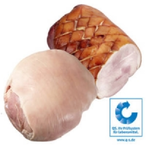 Frische Spanferkelkeule oder Krustenbraten, gegart