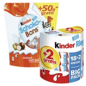 duplo, kinder Riegel oder kinder Schoko-Bons