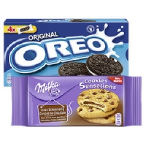 Oreo Doppelkeks, Milka Kekse oder Kuchen