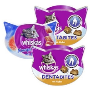Whiskas Dentabites oder Knuspertaschen 0.89 €