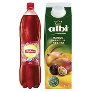 Lipton Ice Tea, Lipton Sparkling, albi Saft, Nektar oder Fruchtsaftget