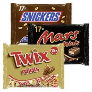 Mars-, Snickers-, Twix-, Bounty oder MilkyWay-Minis
