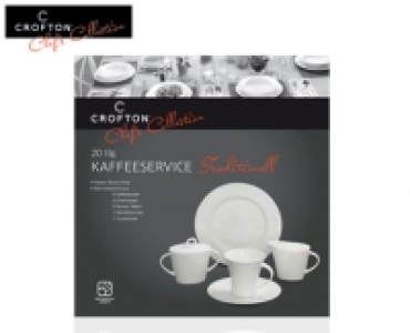 CROFTON® Chefs Collection Kaffeeservice 20-teilig aus Classic Bone Chi