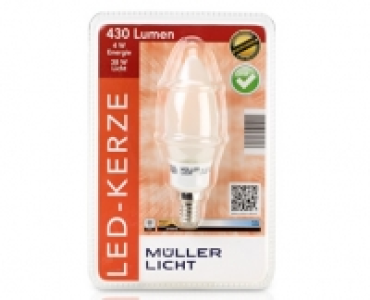 MÜLLER-LICHT LED-Design Glasserie Birne/Kerze/Tropfen, dimmbar