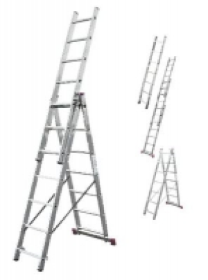 Alu-Vielzweckleiter Corda, 3-tlg., 3 x 7 Sprossen 49.99 €