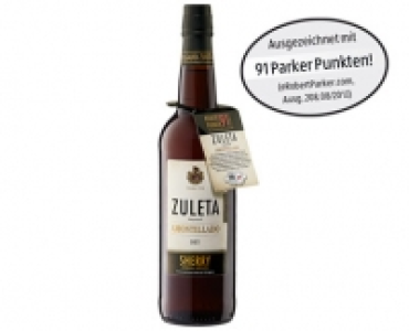 Aldi Süd  ZULETA Sherry Amontillado