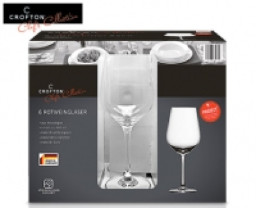 CROFTON® Chefs Collection 6 Rotweingläser