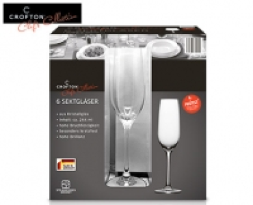 CROFTON® Chefs Collection 6 Sektgläser