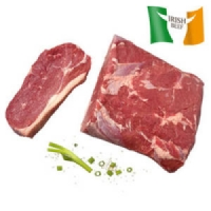 Frisches Irisches Rinderroastbeef oder Rumpsteak
