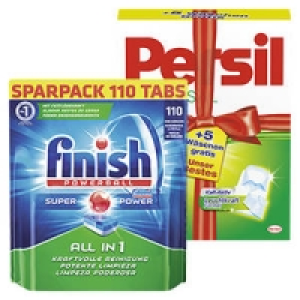 finish Sp&uuml;lmaschinen-Tabs Sparpack oder Persil XXL-Waschmittel 65 + 5