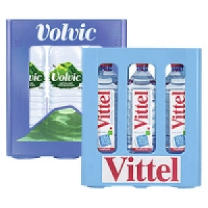 Vittel, Volvic Naturelle, leichtperlig oder Volvic Naturelle
