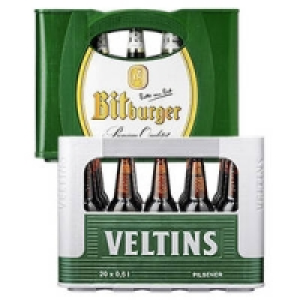 Bitburger, Veltins Pilsener oder V+ 9.99&nbsp;&euro;
