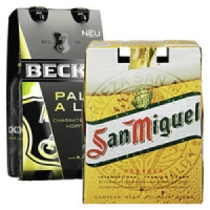 San Miguel oder Beck&acute;s 1873, Pale Ale oder Amber Lager