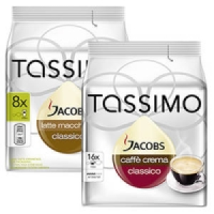 Tassimo Jacobs Caff&eacute; Crema Classico 16er oder Latte Macchiato Classico 3.69&nbsp;&euro;
