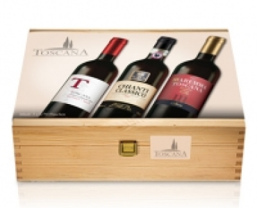 Toscana-Trio in der Holzkiste