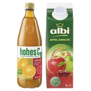 hohes C oder albi Saft, Nektar, Fruchtsaftgetränk
