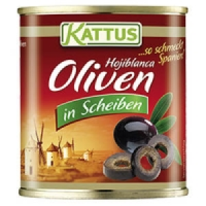 Kattus Hojiblanca Schwarze Oliven entsteint oder Manzanilla Gr&uuml;ne Oliv