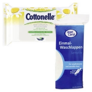 Cottonelle Feuchtes Toilettenpapier oder Jean Carol Einmal-Waschlappen 1.39&nbsp;&euro;