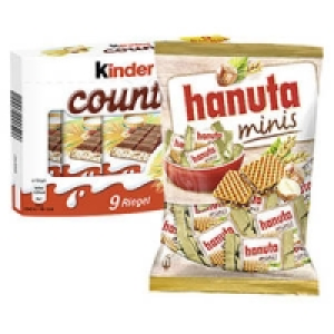 hanuta minis oder kinder country 1.49 €