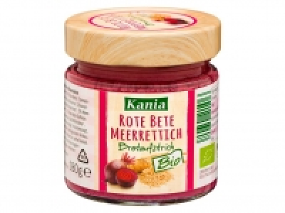 Lidl  KANIA Cremige Bio-Aufstriche Rote Bete&Meerrettich