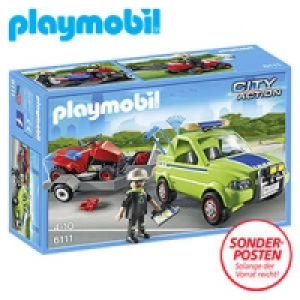 Service-Fahrzeug mit Rasenm&auml;her