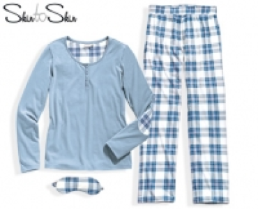 Skin to Skin Pyjama mit Schlafmaske