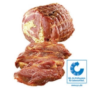 Frischer Schweinenacken-Rollbraten, Spie&szlig;braten oder Schweinenackenste