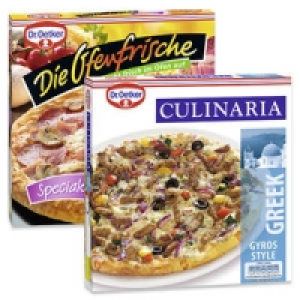 Dr. Oetker Ofenfrische Pizza Speciale oder Culinaria Greek-Style