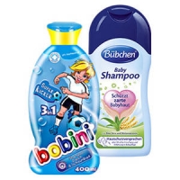 Real  bobini Shampoo & Schaumbad oder Bübchen Baby Shampoo