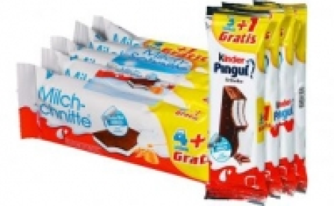 Ferrero Milchschnitte oder Kinder Pingui 0.88 €