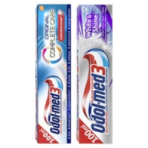 Odol-med 3 Zahncreme White & Shine, Samtweiß oder Complete Care