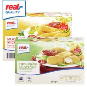 Mozzarella-Sticks oder Frischkäse Jalapeños