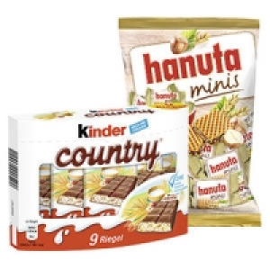hanuta minis oder kinder country 1.59 €