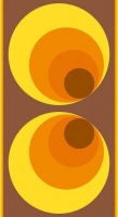 Roller  A.S. Creation Panel POP.UP - Grafik - braun-gelb - 2,5 Meter