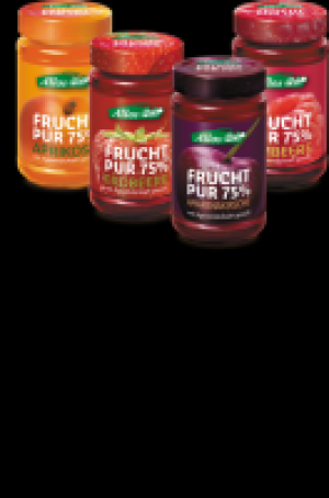 Aufstriche Frucht Pur 75 % 2.47 €