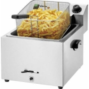 Elektro-Fritteuse mit Fettablasshahn