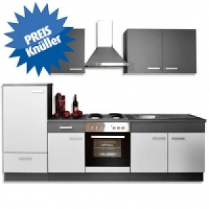 K&uuml;chenblock GRETA - hellgrau-graphit - 270 cm breit 333.00&nbsp;&euro;
