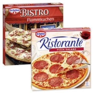 Dr. Oetker Pizza Ristorante Salame oder Bistro Flammkuchen Els&auml;sser-Ar
