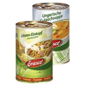 Erasco 1 Portion Linsen-Eintopf oder Gulaschsuppe