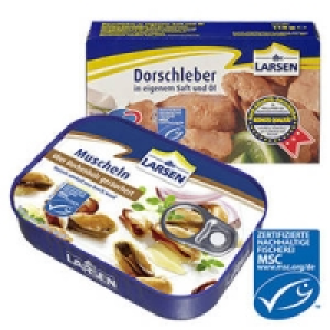 Larsen Muschel-Spezialit&auml;ten oder Dorschleber