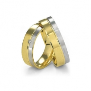 Trauring- Set 50418 Zoll, Gelb-/Weißgold 948.00 €