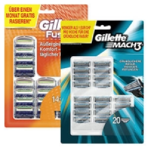Gillette Fusion oder Mach3 Rasierklingen 33.99&nbsp;&euro;