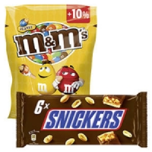 m&m´s + 10 % gratis, Mars, Snickers oder Twix