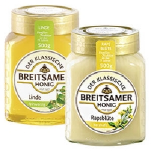 Breitsamer Honig Linde feinw&uuml;rzig oder Rapsbl&uuml;te herzaft