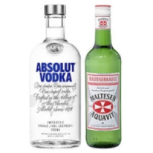 Absolut Vodka oder Malteserkreuz Aquavit