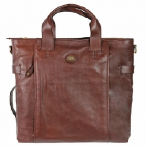 The Bridge San Lorenzo Shopper Tasche Leder 38 cm, marrone